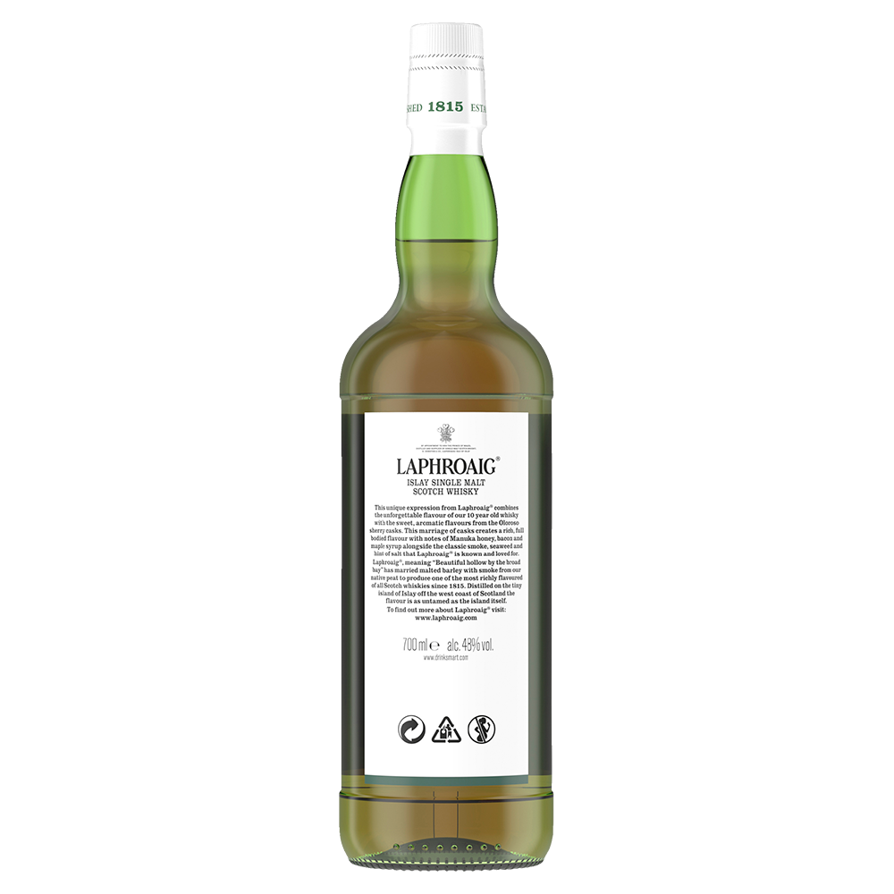 Laphroaig 10 Year Old Sherry Oak Finish Single Malt Scotch Whisky