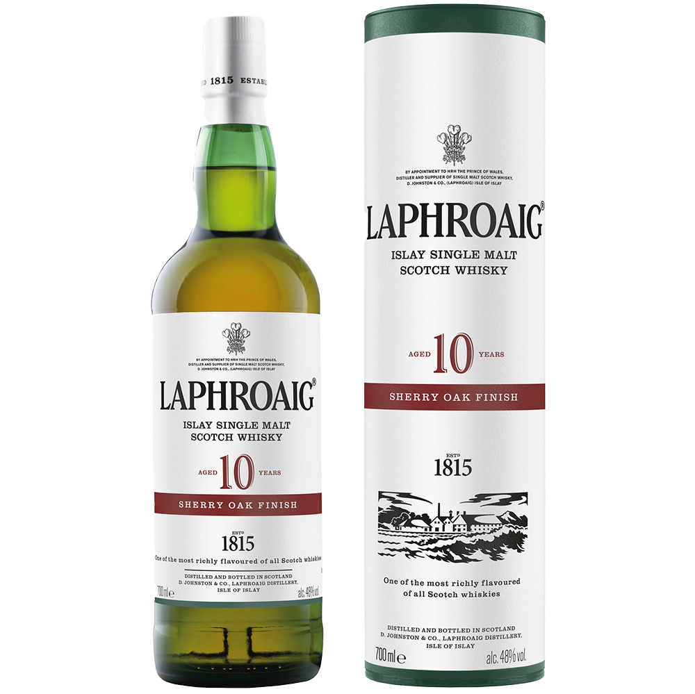 Laphroaig 10 Year Old Sherry Oak Finish Single Malt Scotch Whisky