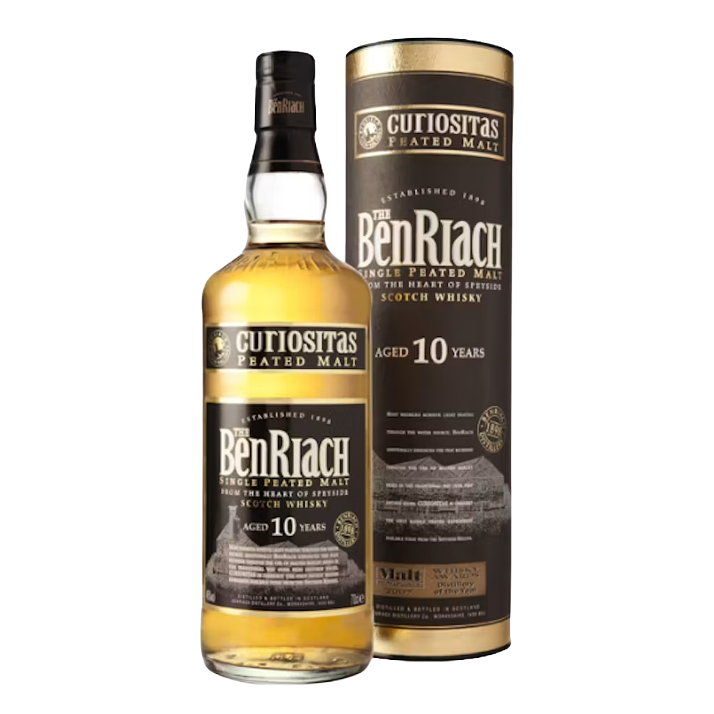 Benriach Curiositas Peated 10 Year Old Single Malt Scotch Whisky 700ml