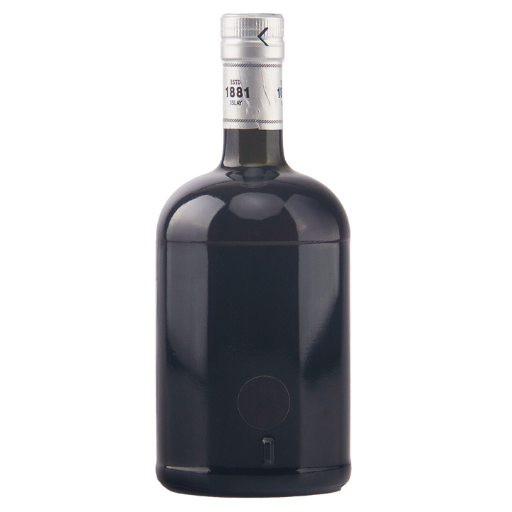 A dark glass bottle with a silver foil capsule around the neck, photographed against a plain white background.