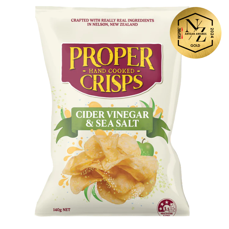 Proper Crisps Cider Vinegar and Sea Salt Chips
