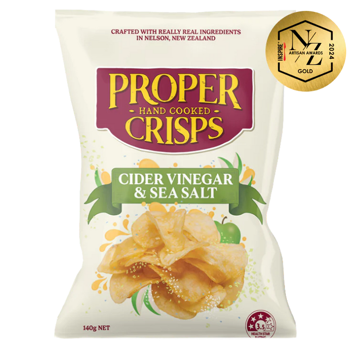 Proper Crisps Cider Vinegar and Sea Salt Chips