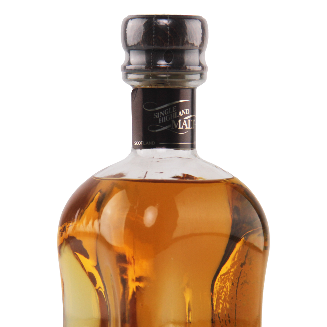 Bottle of Johnnie Walker Blue Label whisky on a white background