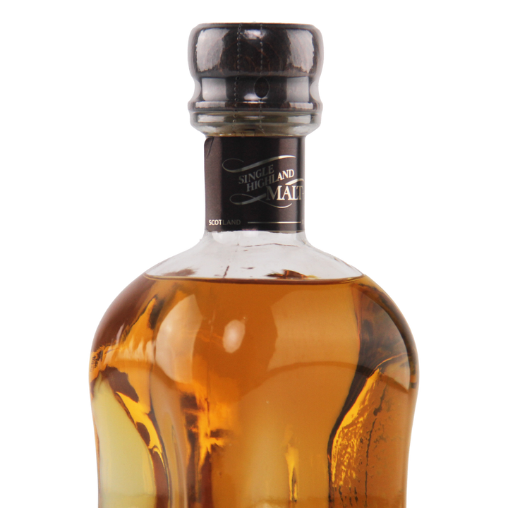 Bottle of Johnnie Walker Blue Label whisky on a white background