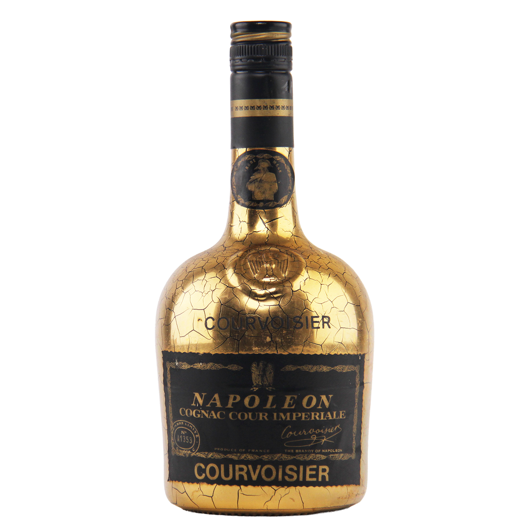 Courvoisier Napoleon Cognac Cour Imperiale 1980s Gold Bottle