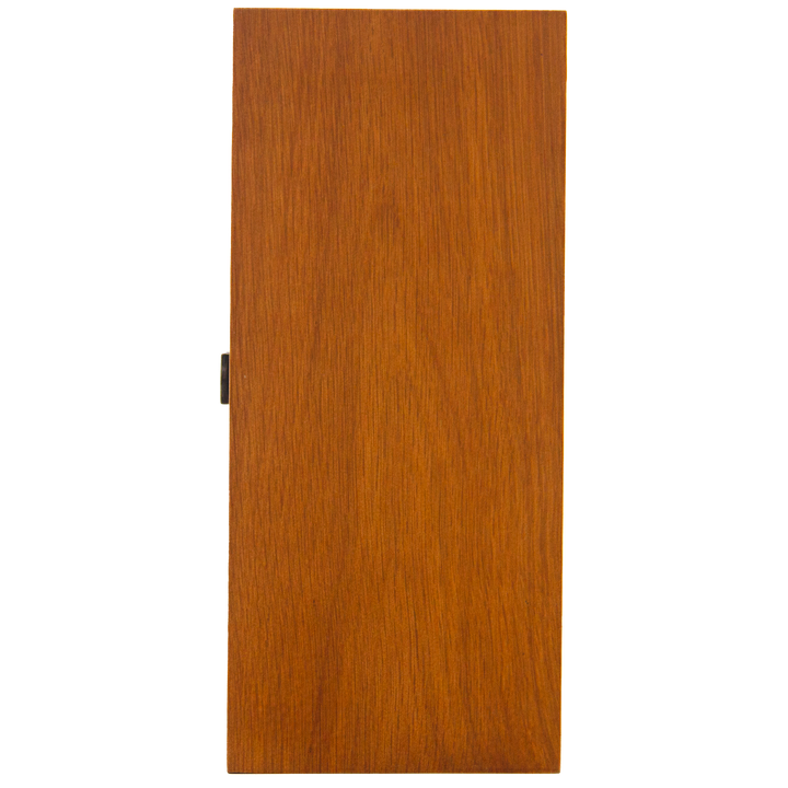 A rectangular wooden panel with a smooth, reddish-brown finish, inspired by Glenfarclas 1956 58 Year Old Sherry Cask Strength whisky, photographed against a white background.