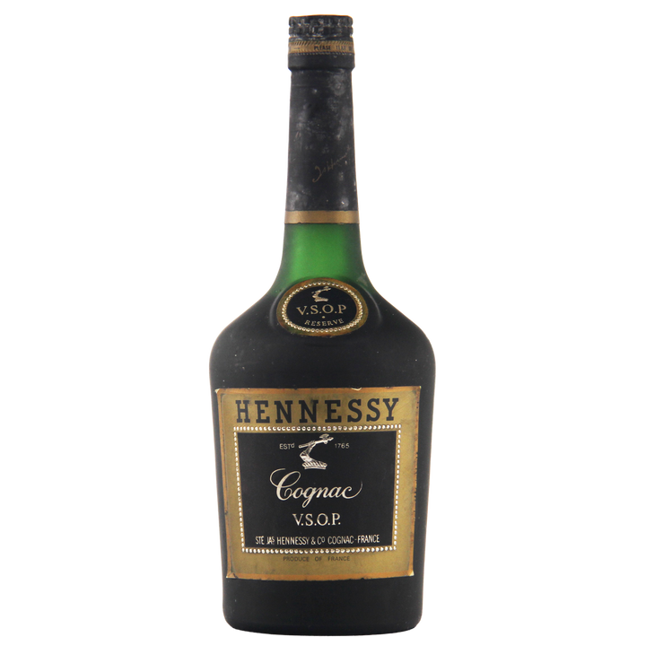 Hennessy VSOP Cognac bottle on a white background