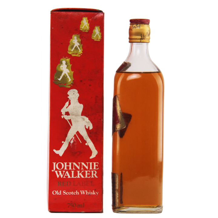 Johnnie Walker Old Scotch Whisky bottle and packaging on a white background