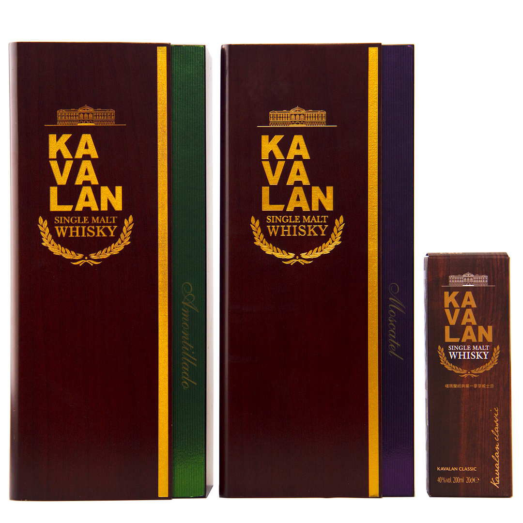 Kavalan Solist Amontillado, Solist Moscatel & Classic Single Malt