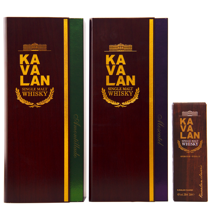 Kavalan Solist Amontillado, Solist Moscatel & Classic Single Malt