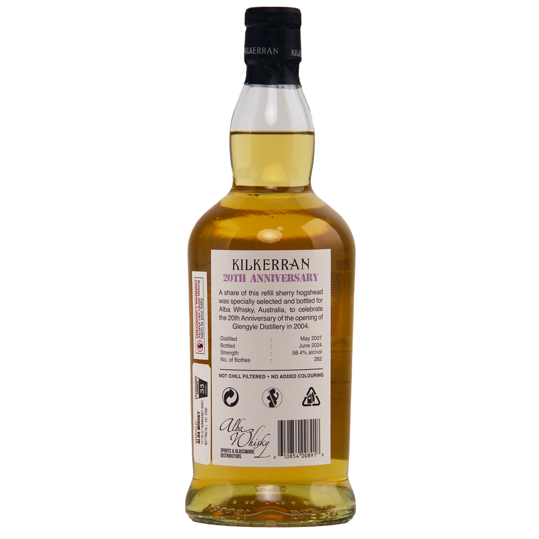 Kilkerran 20th Anniversary SIngle Cask Release 17 Year Old