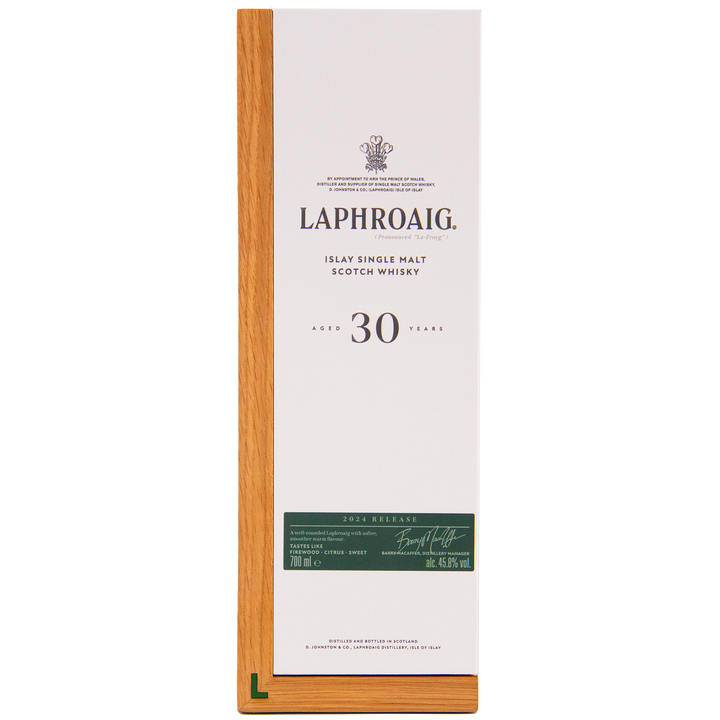 Laphroaig 30 Year Old (2024 Release) Single Malt Scotch Whisky