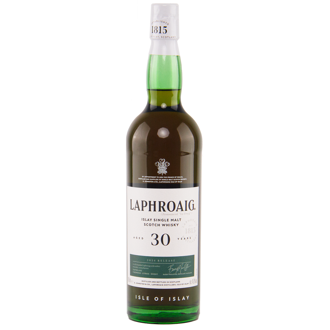 Laphroaig 30 Year Old (2024 Release) Single Malt Scotch Whisky