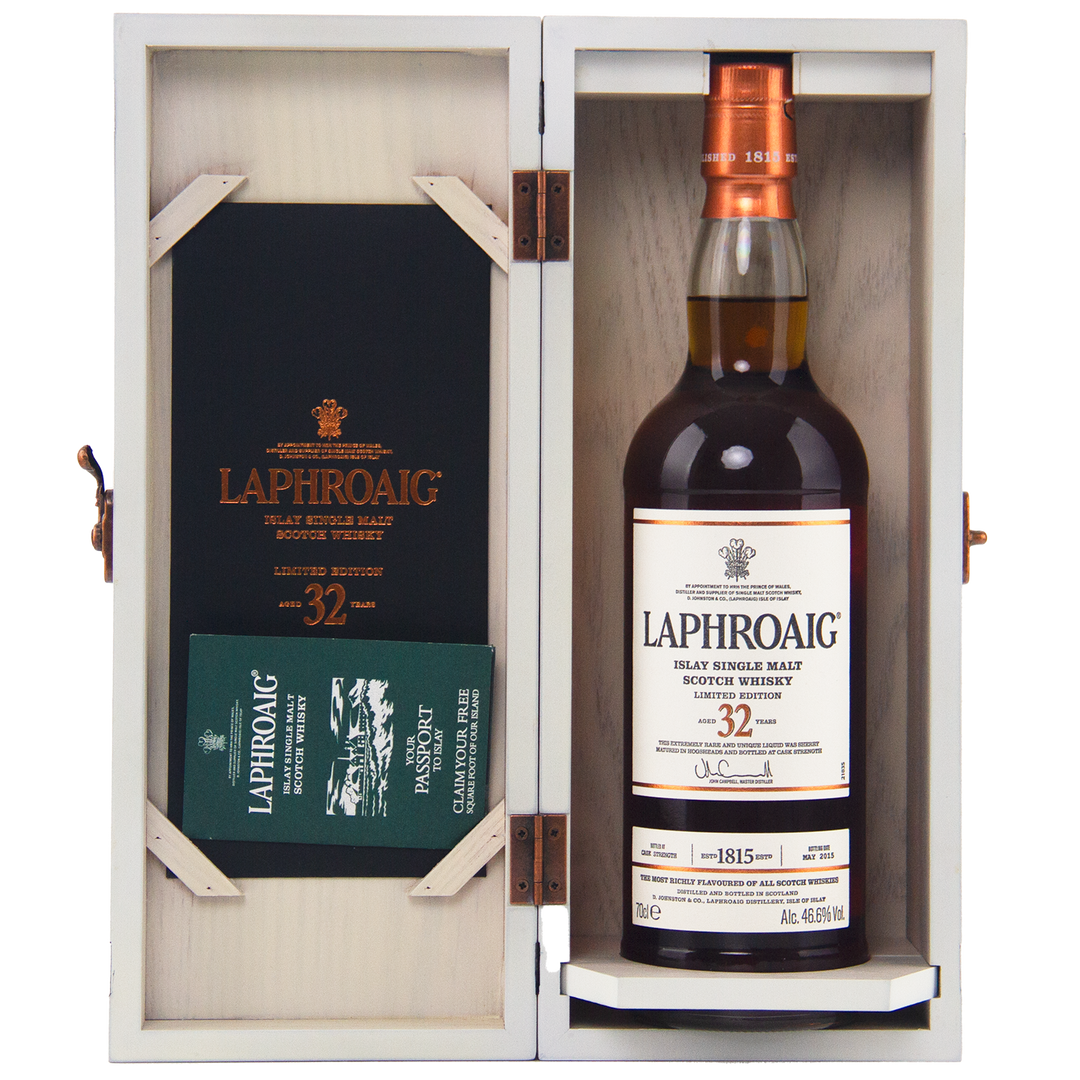 Laphroaig 32 Year Old Cask Strength Limited Edition Single Malt Scotch Whisky