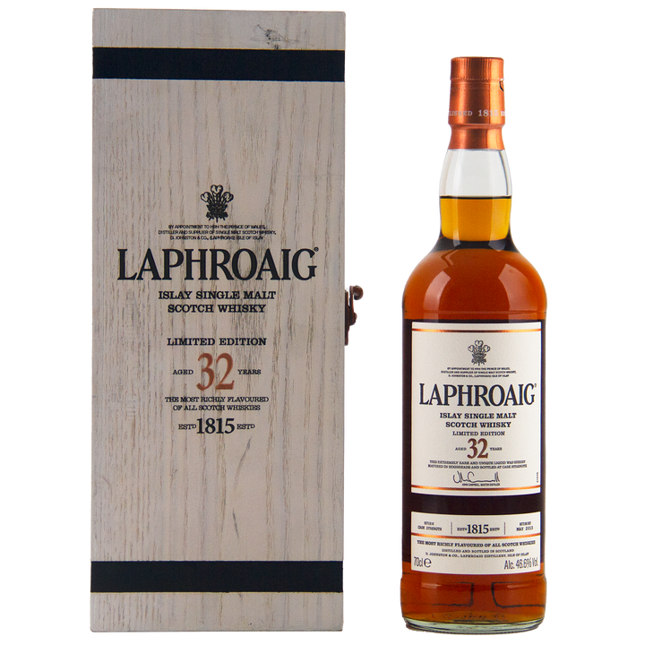 Laphroaig 32 Year Old Cask Strength Limited Edition Single Malt Scotch Whisky