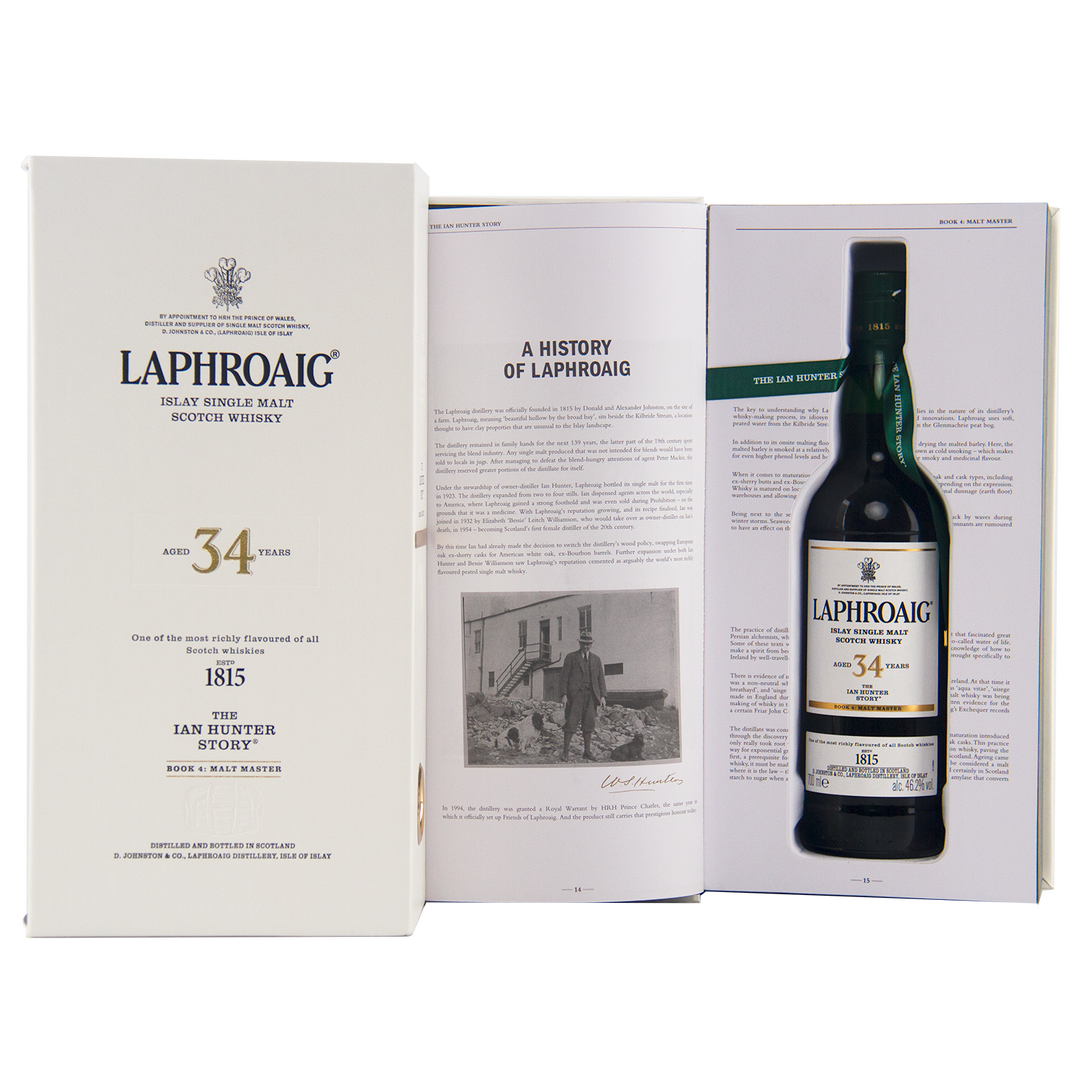 Laphroaig Ian Hunter Story Book 4 34 Year Old Single Malt Scotch Whisky