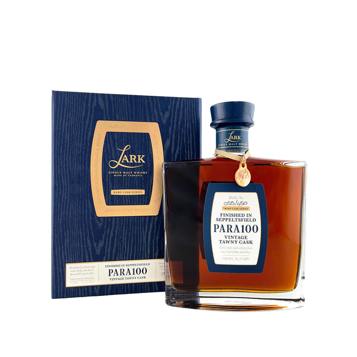 Lark Distillery Rare Cask Para 100 Vintage Tawny Single Malt Australian Whisky 700ml & 100ml