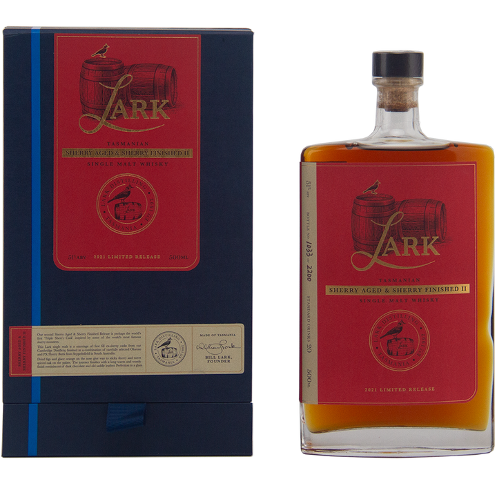 Lark Sherry Aged & Sherry Finished Release II Australian Single Malt Whisky 500ml