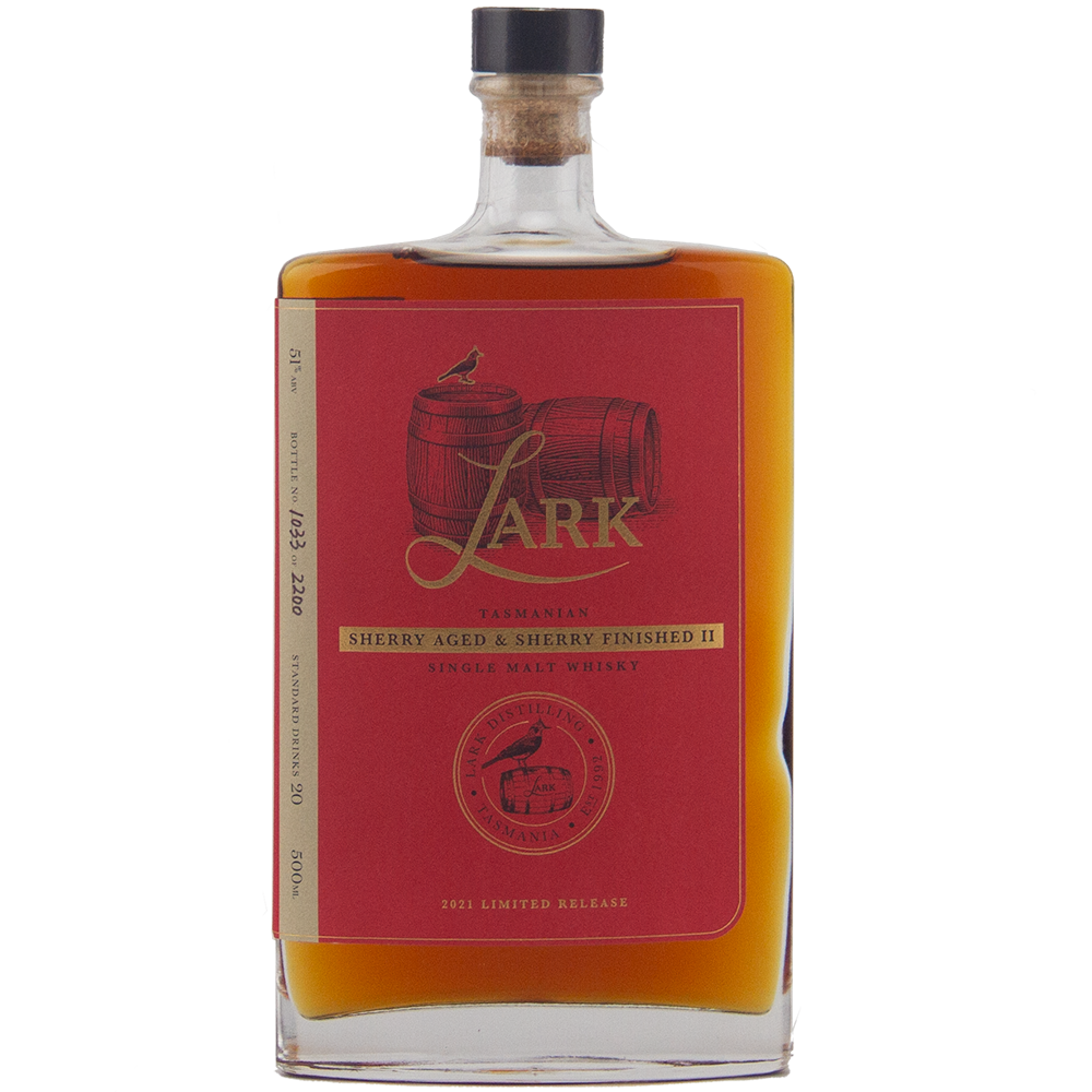 Lark Sherry Aged & Sherry Finished Release II Australian Single Malt Whisky 500ml