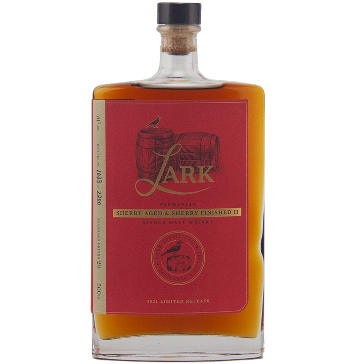 Lark Sherry Aged & Sherry Finished Release II Australian Single Malt Whisky 500ml