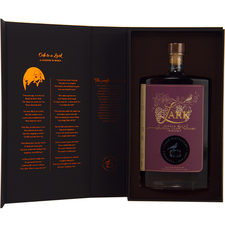Lark Distillery Barossa Valley Shiraz Cask Australian Single Malt Whisky 500ml