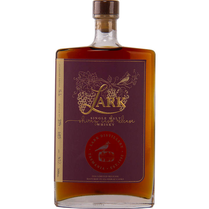 Lark Distillery Barossa Valley Shiraz Cask Australian Single Malt Whisky 500ml