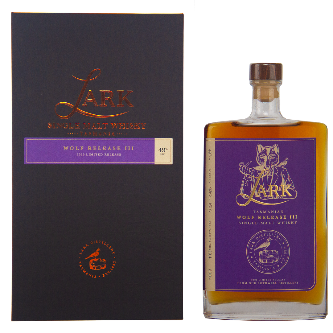 Lark Wolf Release III Single Malt Australian Whisky 500ml (2020 Release)