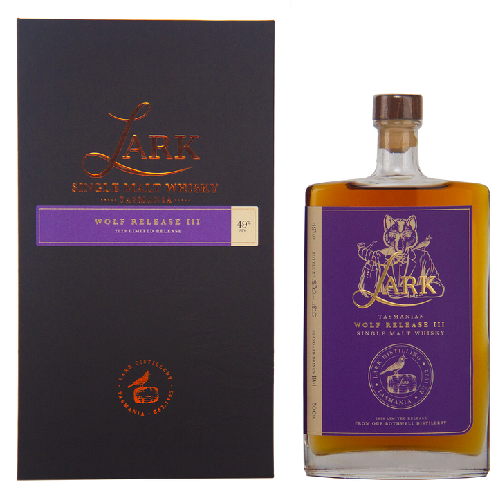 Lark Wolf Release III Single Malt Australian Whisky 500ml (2020 Release)