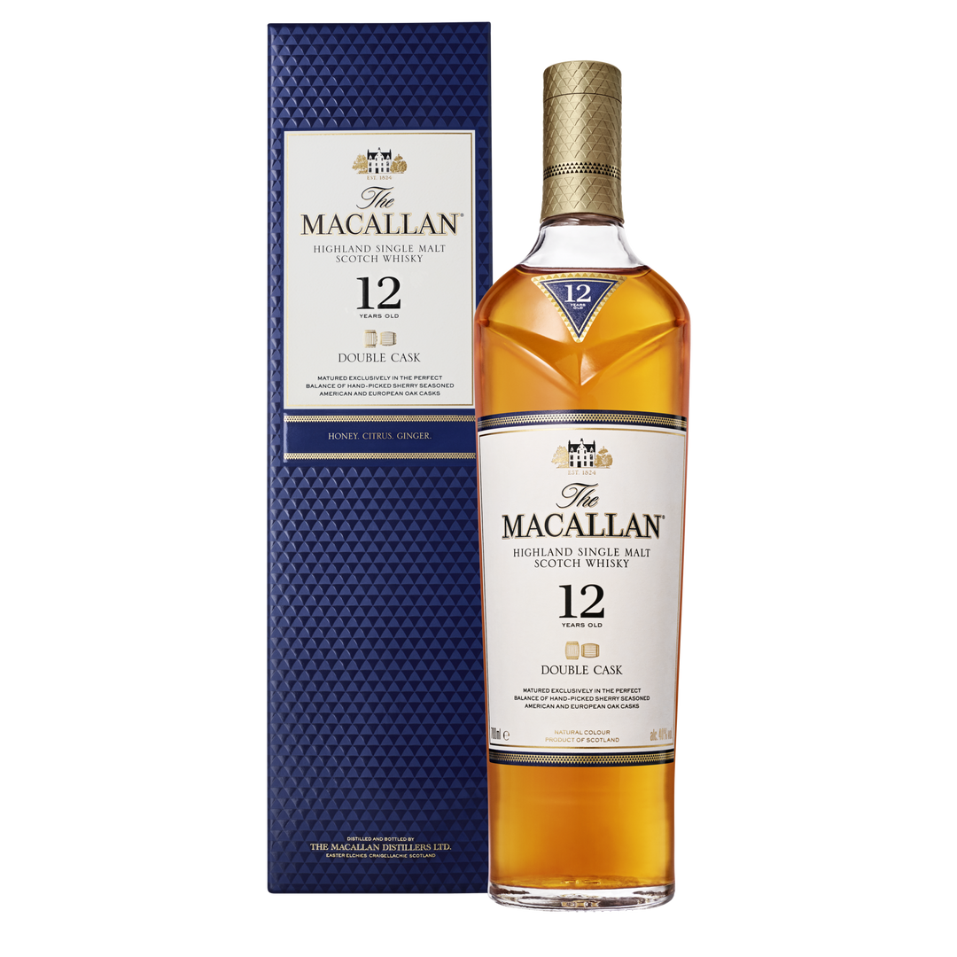 The Macallan Double Cask 12 Year Old Single Malt Scotch Whisky (Blue Box)