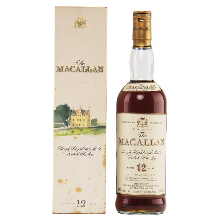 The Macallan 12 Year Old Sherry Cask Single Malt Scotch Whisky (1980s Bottling)