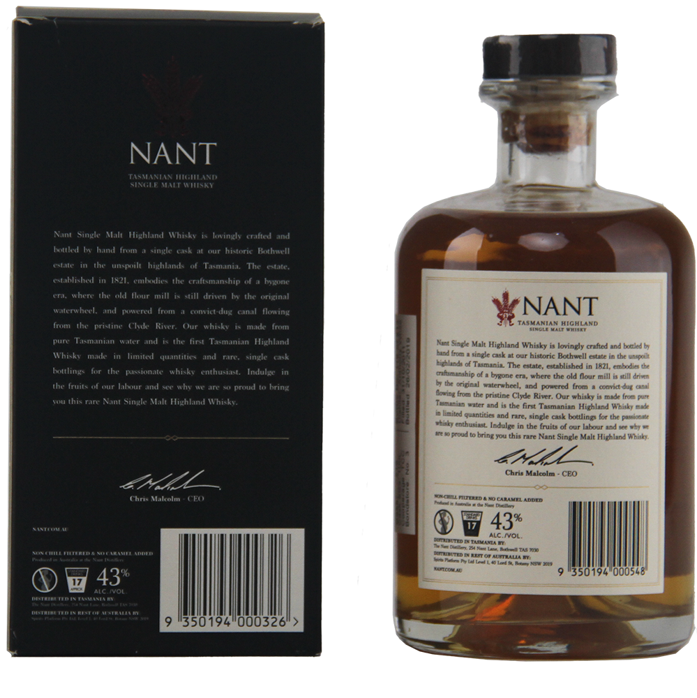 Nant Bourbon Cask Australian Single Malt Whisky