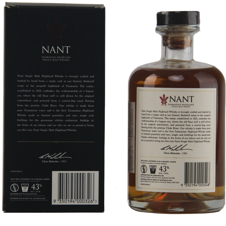 Nant Bourbon Cask Australian Single Malt Whisky