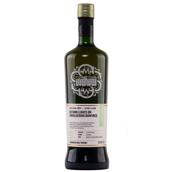 SMWS 138.4 Autumn Leaves on Smouldering Bonfires Scotch Whisky