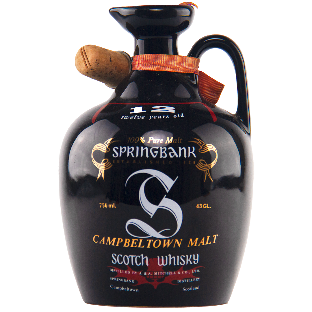 Springbank 12 Year Old Pure Malt Scotch Whisky Ceramic Decanter