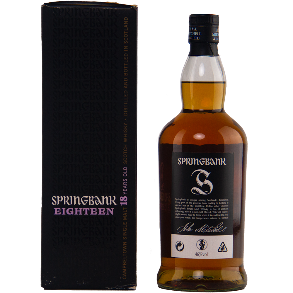 Springbank 18 Year Old Single Malt Scotch Whisky