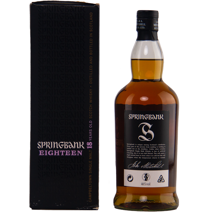 Springbank 18 Year Old Single Malt Scotch Whisky