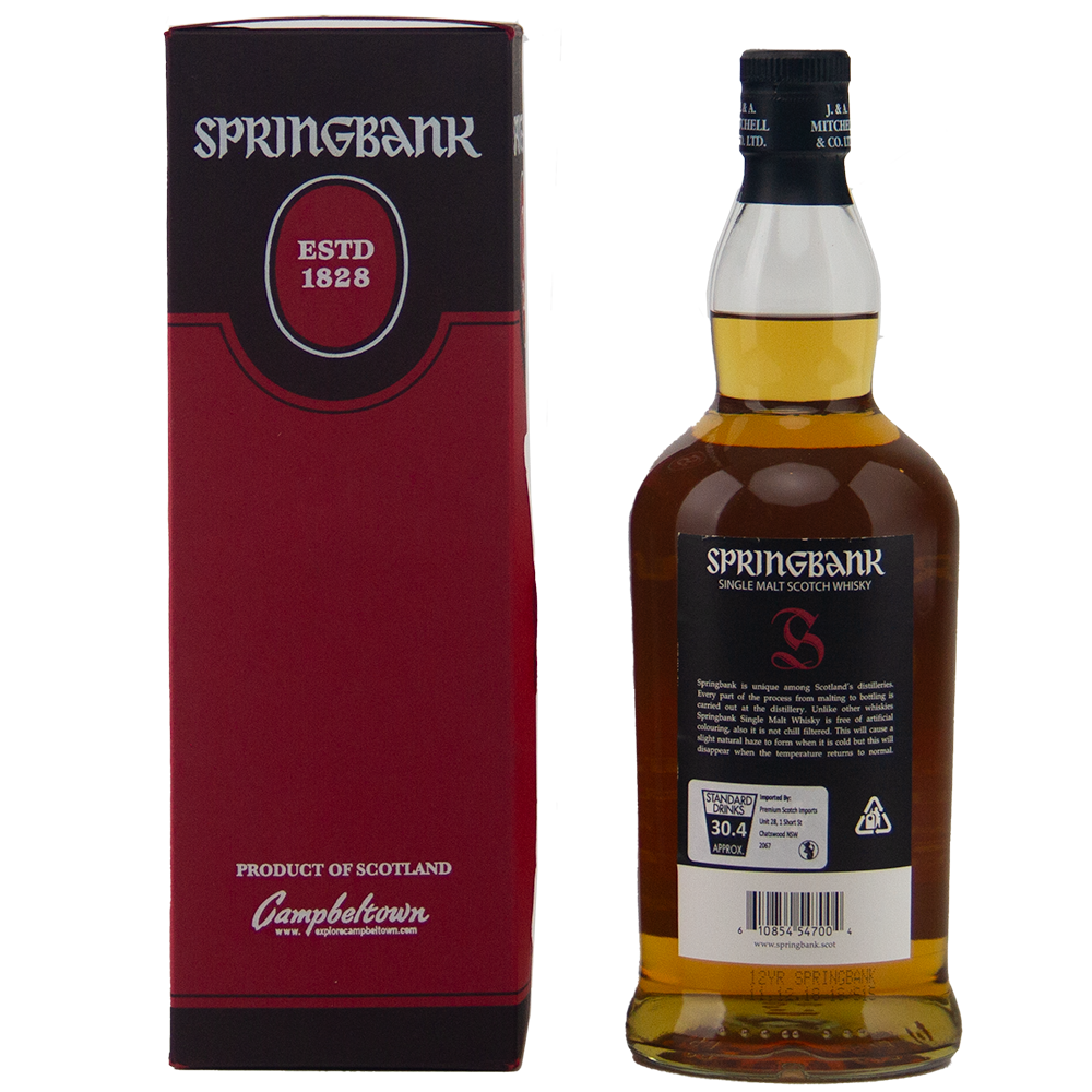 Springbank Cask Strength 12 Year Old 54.8% Single Malt Scotch Whisky