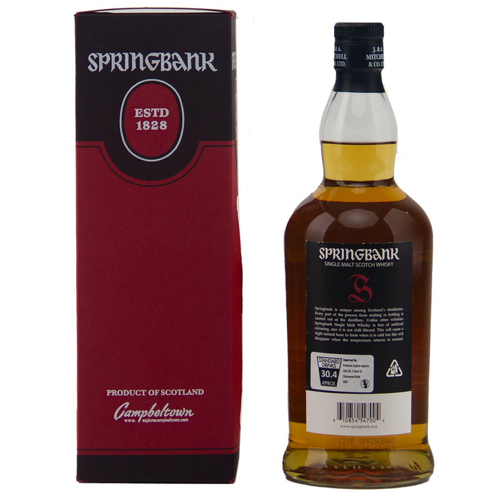 Springbank Cask Strength 12 Year Old 54.8% Single Malt Scotch Whisky
