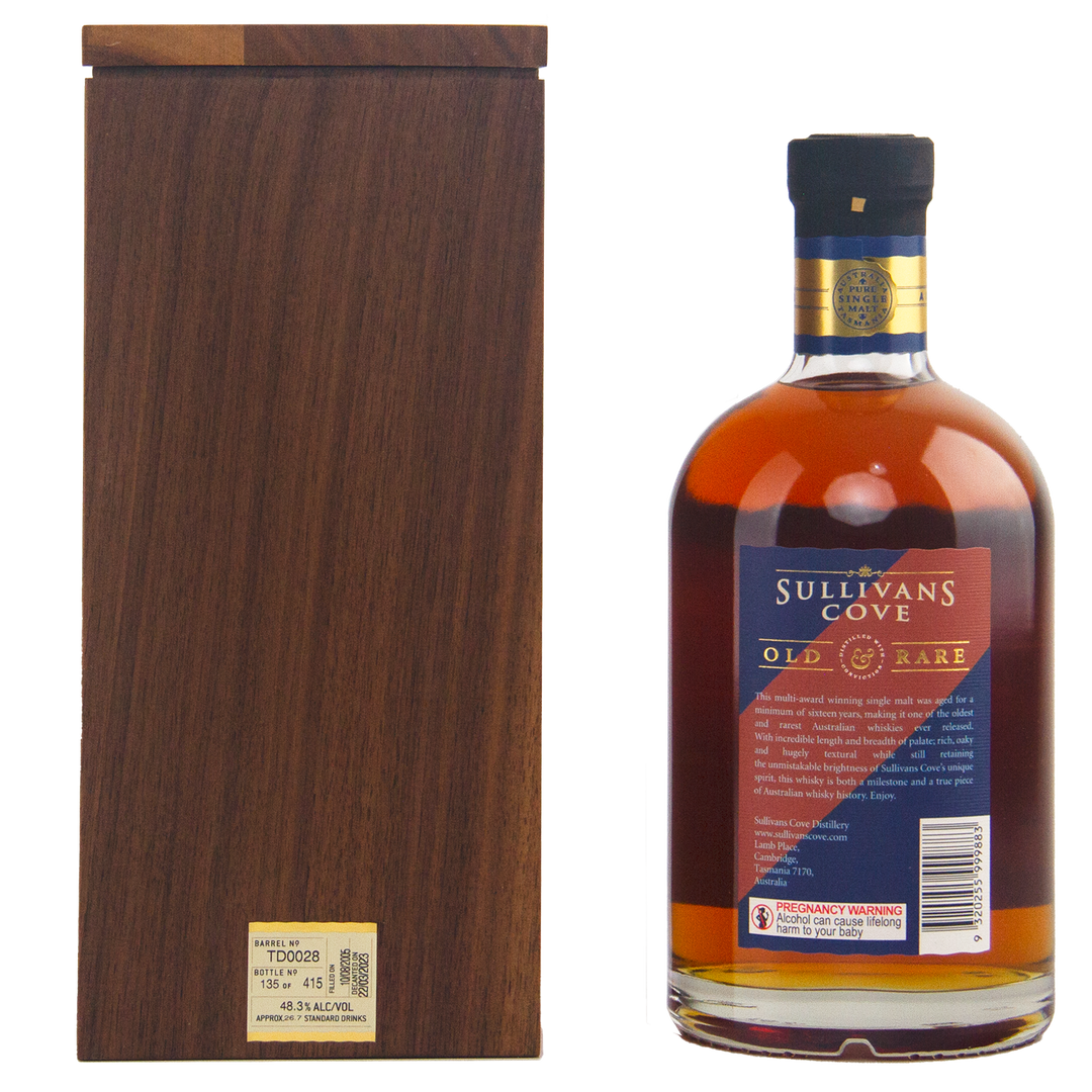 Sullivans Cove 17yo 'Old & Rare' French Oak 2nd Fill TD0028