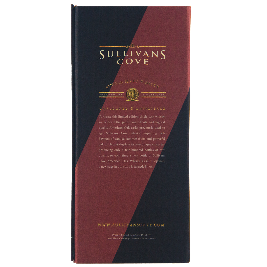 Sullivans Cove American Oak Second Fill Single Cask TD0080 13 Year Old Single Malt Australian Whisky