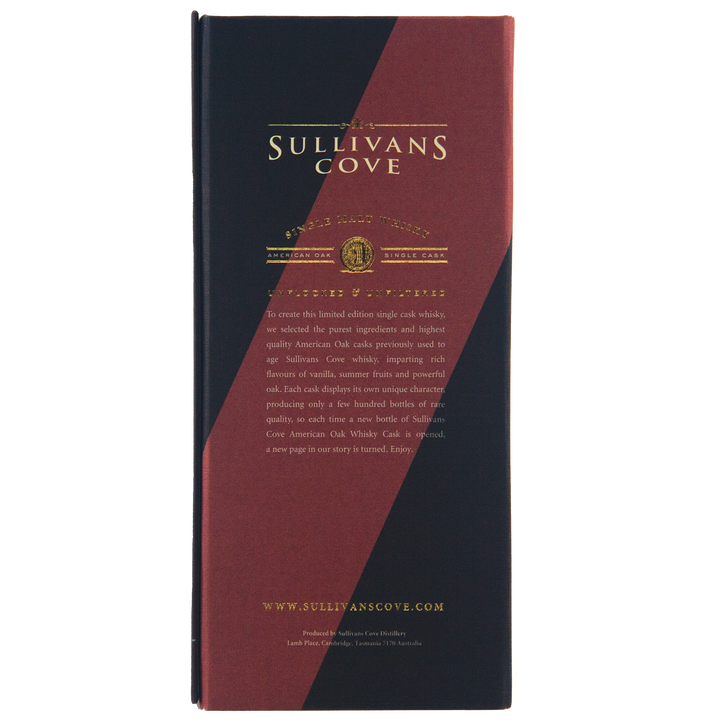 Sullivans Cove American Oak Second Fill Single Cask TD0080 13 Year Old Single Malt Australian Whisky