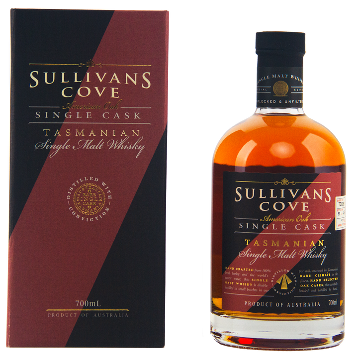 Sullivans Cove American Oak Second Fill Single Cask TD0080 13 Year Old Single Malt Australian Whisky