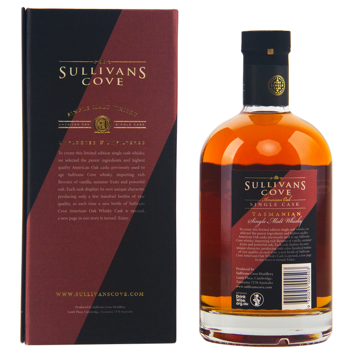 Sullivans Cove American Oak Second Fill Single Cask TD0080 13 Year Old Single Malt Australian Whisky