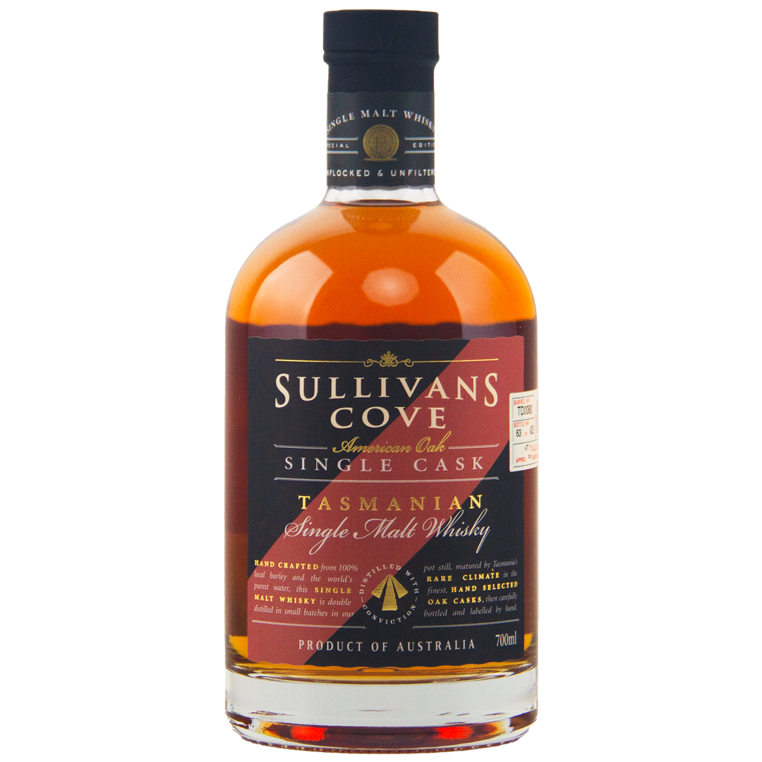Sullivans Cove American Oak Second Fill Single Cask TD0080 13 Year Old Single Malt Australian Whisky