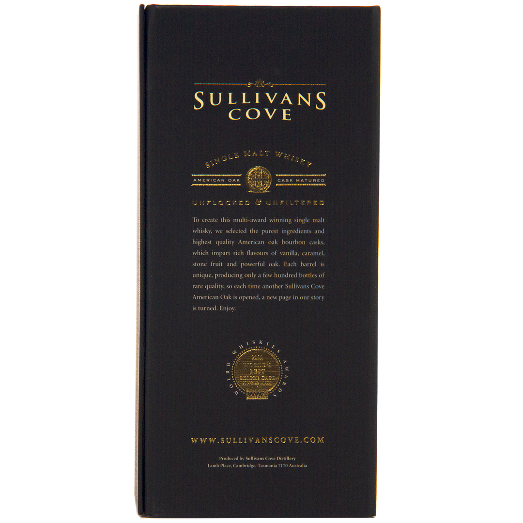 Sullivans Cove American Oak Single Cask TD 0154 15 Year Old Single Malt Australian Whisky
