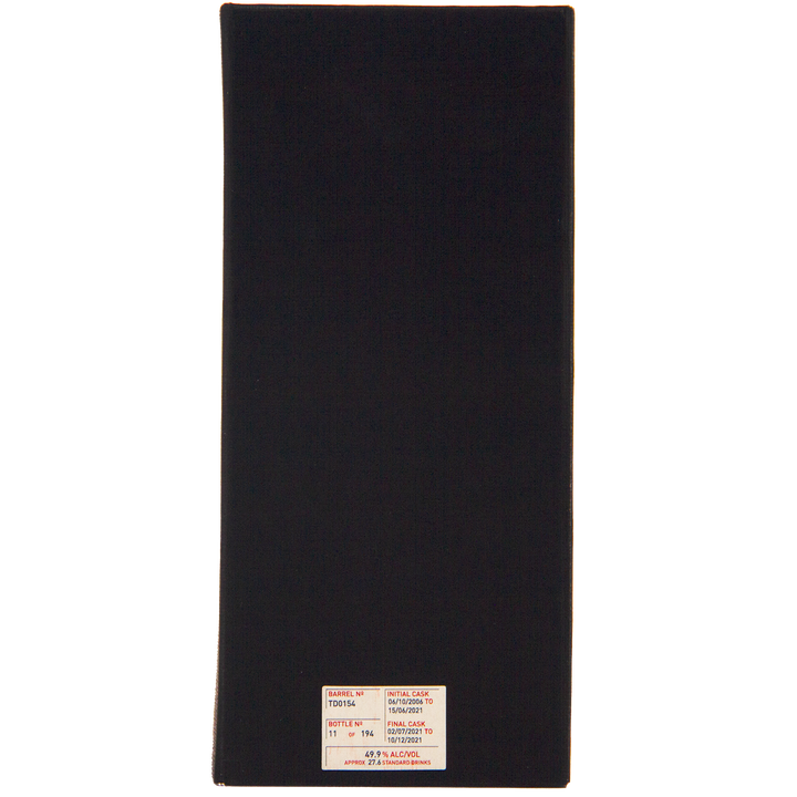 Sullivans Cove American Oak Single Cask TD 0154 15 Year Old Single Malt Australian Whisky