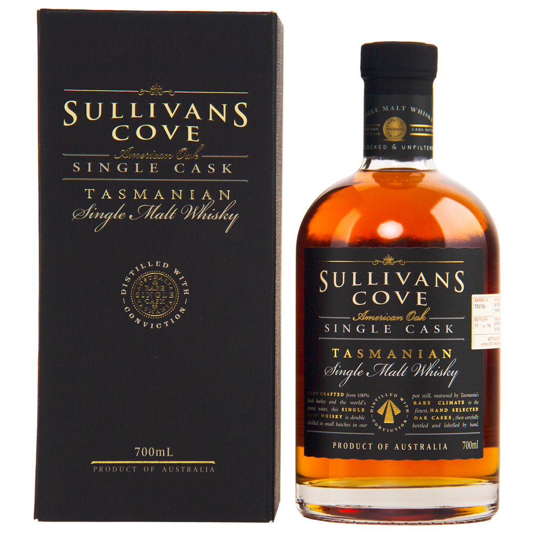 Sullivans Cove American Oak Single Cask TD 0154 15 Year Old Single Malt Australian Whisky