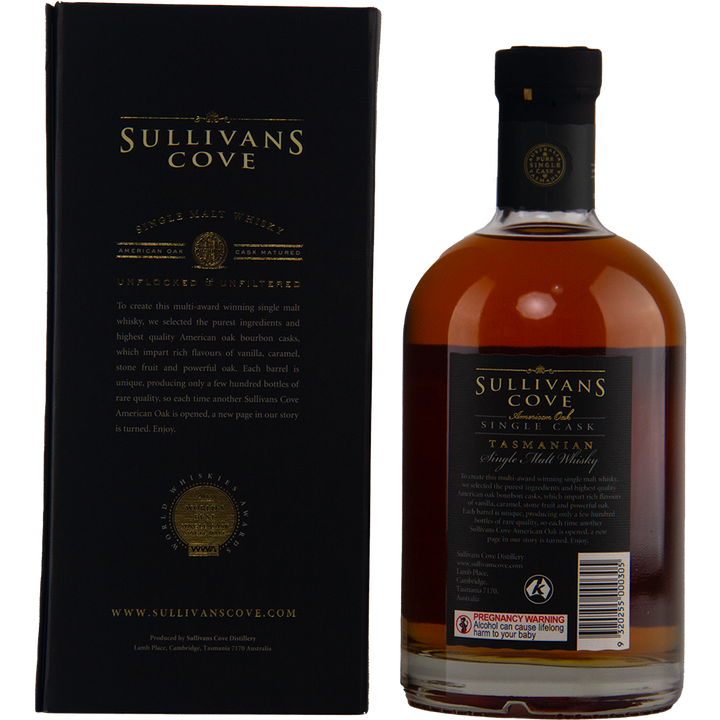 Sullivans Cove American Oak 15 Year Old TD023 Australian Single Malt Whisky
