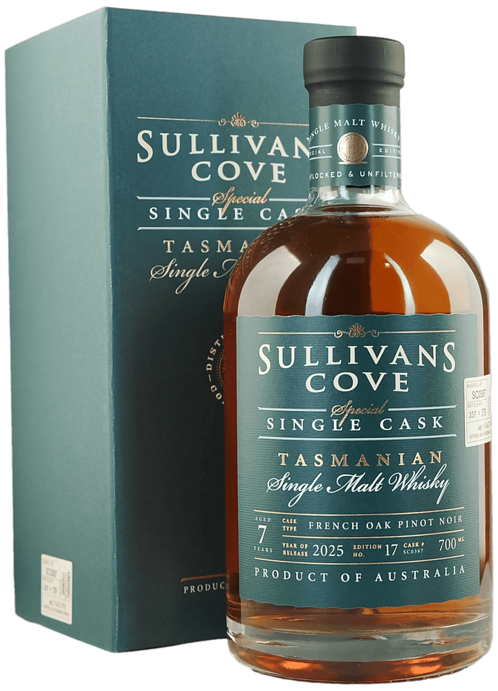 Sullivans Cove French Oak Ex-Pinot Noir SC0387 Single Malt Australian Whisky