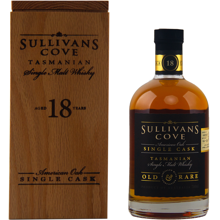 Sullivans Cove Old & Rare Single Cask HH0107 American Oak 18 Year Old Single Malt Australian Whisky
